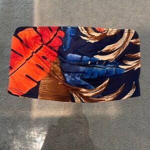 Floral fashion nova cropped tube top